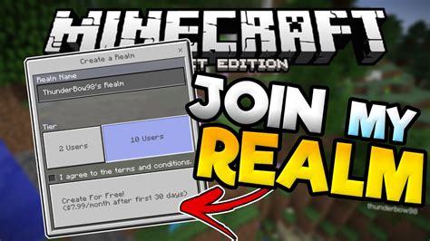 But when I created my own minecraft realm, all my friends can join. . Joining a minecraft realm